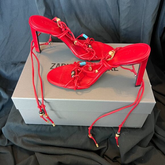 NWT ZADIG & VOLTAIRE ALANA SANDALS IN POWER SZ 36 - Picture 8 of 11